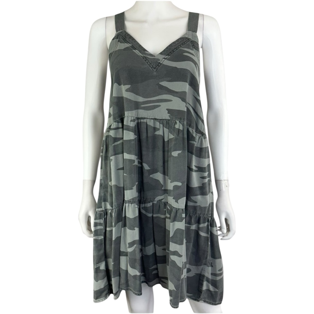 Splendid Gray Camo Mini Dress Size Xs H0341